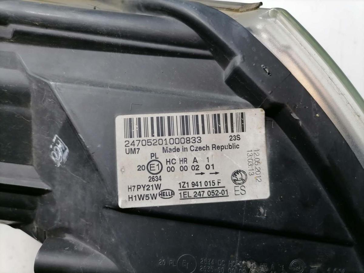 Skoda Octavia 2 1Z BJ12 original Scheinwerfer links 1Z1941015F Facelift Skoda Octavia 2 1Z BJ12 original Scheinwerfer links 1Z1941015F Facelift